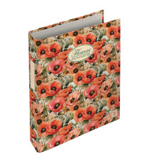 Raccoglitore Nature Flowers - A4 - cm 4 anelli da 30mm - dorso 4 cm - Pigna