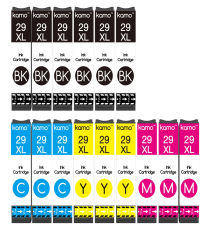 Pack 15 cartucce T2991 T2992 T2993 T2994 compatibili per Epson XP-235 ,XP-332,XP-335,XP-432 29XL 6PZ T2991,3pz T2992,T2993,T2994