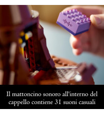 Lego Harry Potter - Il Cappello Parlante - Lego 76429 con 31 suoni casuali e stemma delle Case 561pz Anni 18+