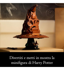 Lego Harry Potter - Il Cappello Parlante - Lego 76429 con 31 suoni casuali e stemma delle Case 561pz Anni 18+
