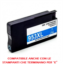 Cartuccia Hp 953XL ciano Pro-part F6U16AE con chip anti-firmware update per Hp 8210,8218,8710,8720,8730,7740 1.600 pagine