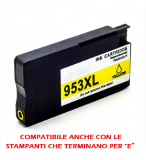 Cartuccia Hp 953XL giallo Pro-part F6U18AE con chip anti-firmware update per Hp 8210,8218,8710,8720,8730,7740 1.600 pagine