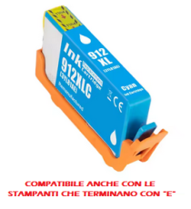 Cartuccia 912XL ciano 3YL81AE Pro-part con chip anti-firmware update compatibile Hp OFFICEJET 8012,8014,8015,8022 825 pagine