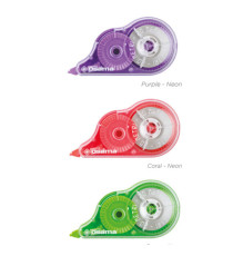 Correttore a nastro 20 Metri - 5 mm x 20 m - involucro colori assortiti Neon - Osama - conf. 36 pezzi Correttore a nastro 20 Metri - 5 mm x 20 m - involucro colori assortiti Neon - Osama - conf. 36 pezzi