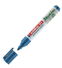 Marcatore permanente 21 Ecoline - punta conica -  da 1,5 a 3 mm - blu - Edding Marcatore permanente 21 Ecoline - punta conica -  da 1,5 a 3 mm - blu - Edding