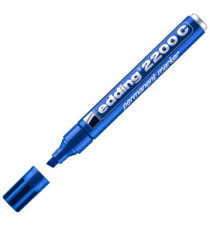 Marcatore permanente 2200C - punta a scalpello - da 1 a 5 mm - blu  - Edding Marcatore permanente 2200C - punta a scalpello - da 1 a 5 mm - blu  - Edding