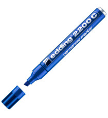 Marcatore permanente 2200C - punta a scalpello - da 1 a 5 mm - blu  - Edding Marcatore permanente 2200C - punta a scalpello - da 1 a 5 mm - blu  - Edding
