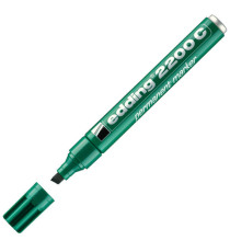 Marcatore permanente 2200C - punta a scalpello - da 1 a 5 mm - verde  - Edding Marcatore permanente 2200C - punta a scalpello - da 1 a 5 mm - verde  - Edding