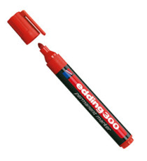Marcatore permanente 300 - punta conica - da 1,5 a 3 mm - rosso - Edding Marcatore permanente 300 - punta conica - da 1,5 a 3 mm - rosso - Edding