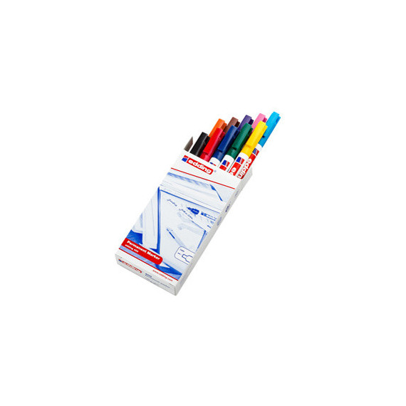 Marcatore permanente 400 - punta tonda - 1 mm - colori assortiti - Edding - astuccio 10 pezzi