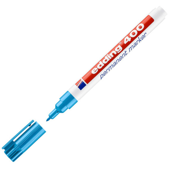 Marcatore permanente 400 - punta tonda - 1 mm - colori assortiti - Edding - astuccio 10 pezzi