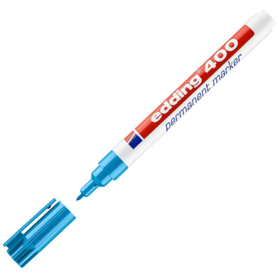 Marcatore permanente 400 - punta tonda - 1 mm - colori assortiti - Edding - astuccio 10 pezzi