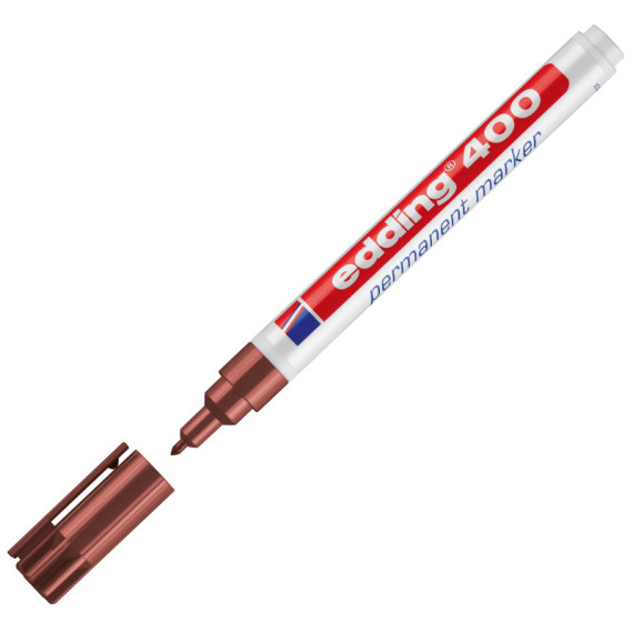 Marcatore permanente 400 - punta tonda - 1 mm - colori assortiti - Edding - astuccio 10 pezzi