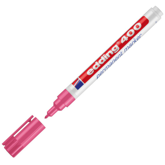 Marcatore permanente 400 - punta tonda - 1 mm - colori assortiti - Edding - astuccio 10 pezzi
