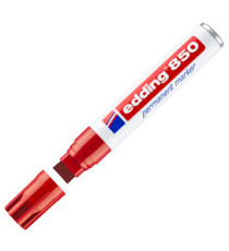 Marcatore permanente 850 - punta scalpello - da 5  a 16 mm - rosso - Edding Marcatore permanente 850 - punta scalpello - da 5  a 16 mm - rosso - Edding
