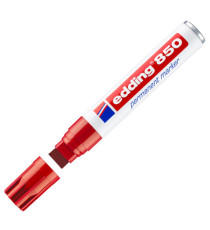 Marcatore permanente 850 - punta scalpello - da 5  a 16 mm - rosso - Edding Marcatore permanente 850 - punta scalpello - da 5  a 16 mm - rosso - Edding