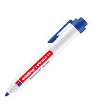 Marcatore permanente a scatto 11 - punta tonda - da 1,5 a 3 mm - blu - Edding Marcatore permanente a scatto 11 - punta tonda - da 1,5 a 3 mm - blu - Edding