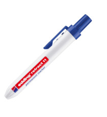 Marcatore permanente a scatto 11 - punta tonda - da 1,5 a 3 mm - blu - Edding Marcatore permanente a scatto 11 - punta tonda - da 1,5 a 3 mm - blu - Edding