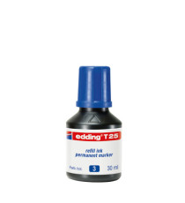 Ricarica Inchiostro marcatore permanente T25 - 30ml - blu - Edding Ricarica Inchiostro marcatore permanente T25 - 30ml - blu - Edding