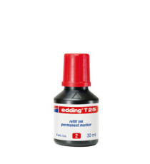 Ricarica Inchiostro marcatore permanente T25 - 30ml - rosso - Edding