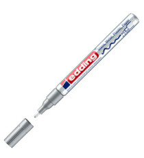 Marcatore permanente a vernice 751 - punta tonda fine - da 1 a 2 mm - argento - Edding Marcatore permanente a vernice 751 - punta tonda fine - da 1 a 2 mm - argento - Edding