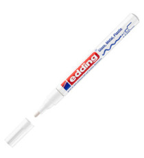 Marcatore permanente a vernice 751 - punta tonda fine - da 1 a 2 mm - bianco - Edding