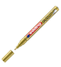 Marcatore permanente a vernice 751 - punta tonda fine - da 1 a 2 mm - oro - Edding Marcatore permanente a vernice 751 - punta tonda fine - da 1 a 2 mm - oro - Edding