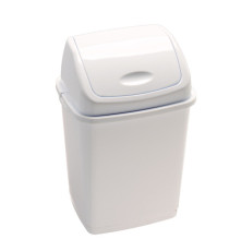 Pattumiera con coperchio basculante Rif Basic - 36x29x55 cm - 35 L - bianco - Medial Pattumiera con coperchio basculante Rif Basic - 36x29x55 cm - 35 L - bianco - Medial