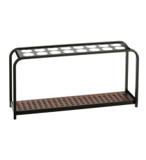 Portaombrelli Multi - 16 posti - 100,2 x 26 x 52,5 cm - nero/acciaio - Medial Portaombrelli Multi - 16 posti - 100,2 x 26 x 52,5 cm - nero/acciaio - Medial
