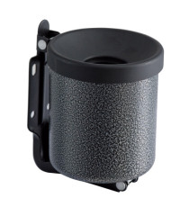 Posacenere murale Nido - diametro 9,5 cm - H 13,5 cm - 0,5 L - metallo verniciato - silver punteggiato - Medial Posacenere murale Nido - diametro 9,5 cm - H 13,5 cm - 0,5 L - metallo verniciato - silver punteggiato - Medial