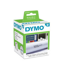 Rotolo 260 etichette LW 990120 - 36 x 89 mm - carta - indirizzi estesi - bianco - Dymo - conf. 2 rotoli Rotolo 260 etichette LW 990120 - 36 x 89 mm - carta - indirizzi estesi - bianco - Dymo - conf. 2 rotoli