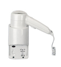 Asciugacapelli da hotel Yul Basic - aggancio laterale con presa - 20x10x22,1 cm - 1200 W - 220/240 V - ABS - bianco - Me Asciugacapelli da hotel Yul Basic - aggancio laterale con presa - 20x10x22,1 cm - 1200 W - 220/240 V - ABS - bianco - Me