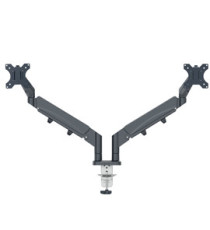 Braccio salvaspazio - per 2 monitor - grigio scuro - Leitz