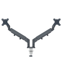 Braccio salvaspazio - per 2 monitor - grigio scuro - Leitz