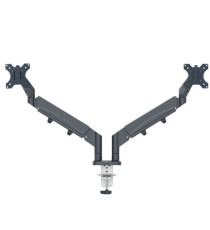 Braccio salvaspazio - per 2 monitor - grigio scuro - Leitz