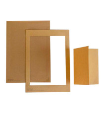 Cartoncino prefustellato - 117 x 170 mm - avana - Kartos - conf. 10 pezzi Cartoncino prefustellato - 117 x 170 mm - avana - Kartos - conf. 10 pezzi