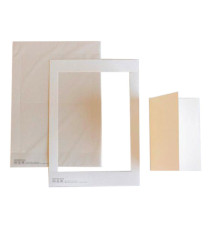 Cartoncino prefustellato - 117 x 170 mm - betulla - Kartos - conf. 10 pezzi Cartoncino prefustellato - 117 x 170 mm - betulla - Kartos - conf. 10 pezzi