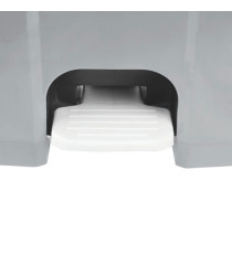 Contenitore mobile Ecoconti - a pedale - 80 L - plastica riciclata - grigio - Medial Contenitore mobile Ecoconti - a pedale - 80 L - plastica riciclata - grigio - Medial