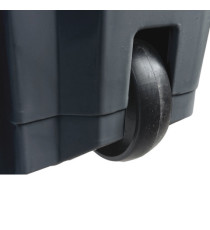 Contenitore mobile Ecoconti - a pedale - 80 L - plastica riciclata - grigio/marrone - Medial Contenitore mobile Ecoconti - a pedale - 80 L - plastica riciclata - grigio/marrone - Medial