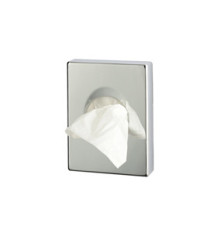 Dispenser ABS per sacchetti igienici - 9,8x2,5x13,8 cm - argento cromato - Medial Dispenser ABS per sacchetti igienici - 9,8x2,5x13,8 cm - argento cromato - Medial