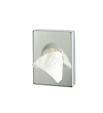 Dispenser ABS per sacchetti igienici - 9,8x2,5x13,8 cm - argento cromato - Medial Dispenser ABS per sacchetti igienici - 9,8x2,5x13,8 cm - argento cromato - Medial