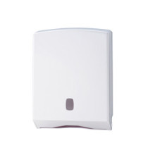 Distributore asciugamani piegati C/Z/M/V Basica - 27,8 x 12,8 x 38 cm - bianco/grigio - Medial Distributore asciugamani piegati C/Z/M/V Basica - 27,8 x 12,8 x 38 cm - bianco/grigio - Medial