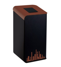 Gettacarte Rubik Evo - per raccolta differenziata - 80 L - marrone - Medial Gettacarte Rubik Evo - per raccolta differenziata - 80 L - marrone - Medial