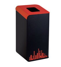 Gettacarte Rubik Evo - per raccolta differenziata - 80 L - rosso - Medial