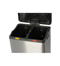 Pattumiera a pedale Multiflux - 49,5 × 45,9 × 63,6 cm - 2 secchi da 30 L ciascuno - inox - Medial Pattumiera a pedale Multiflux - 49,5 × 45,9 × 63,6 cm - 2 secchi da 30 L ciascuno - inox - Medial