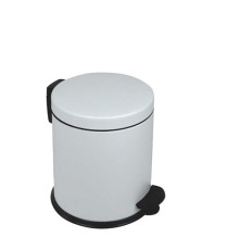 Pattumiera a pedale New Bin Basic - 5 L - metallo verniciato - bianco - Medial Pattumiera a pedale New Bin Basic - 5 L - metallo verniciato - bianco - Medial