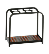 Portaombrelli Multi - 8 posti - 52 x 26 x 54 cm - nero/acciaio - Medial Portaombrelli Multi - 8 posti - 52 x 26 x 54 cm - nero/acciaio - Medial