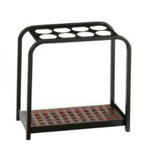 Portaombrelli Multi - 8 posti - 52 x 26 x 54 cm - nero/acciaio - Medial Portaombrelli Multi - 8 posti - 52 x 26 x 54 cm - nero/acciaio - Medial