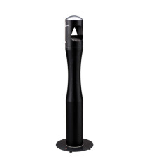 Posacenere da terra - a colonna - diametro 13 cm - H 101 cm - base 29 cm - inox nero - Medial Posacenere da terra - a colonna - diametro 13 cm - H 101 cm - base 29 cm - inox nero - Medial