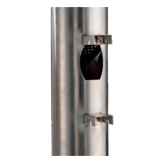 Posacenere murale Birkin - acciaio inox satinato - Medial Posacenere murale Birkin - acciaio inox satinato - Medial